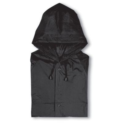 Picture of PVC RAINCOAT with Hood in Black