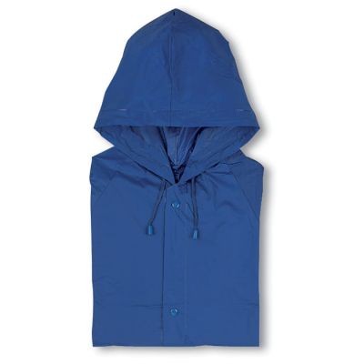 Picture of PVC RAINCOAT with Hood in Blue.