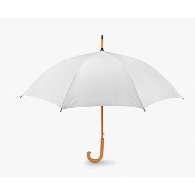 23 INCH UMBRELLA in White.