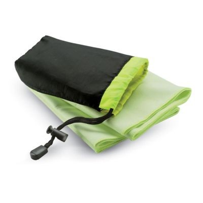 Picture of SPORTS TOWEL in Nylon Pouch in Green