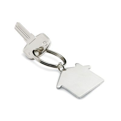 Picture of METAL KEY HOLDER KEYRING HOUSE in Silver