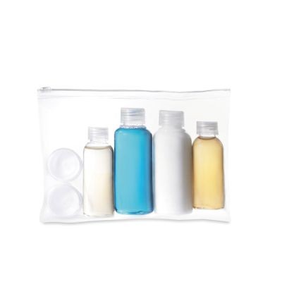 Picture of TRAVELLING POUCH with Bottles in White