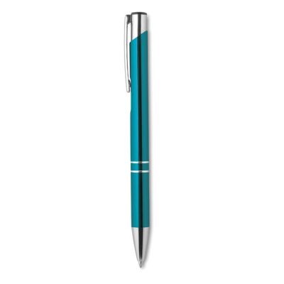 Picture of PUSH BUTTON PEN with Black Ink in Turquoise.