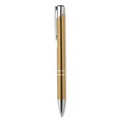 Picture of PUSH BUTTON PEN with Black Ink in Gold.