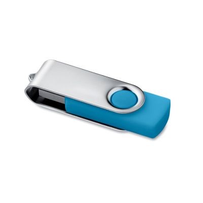 Picture of TECHMATE 16GB USB FLASH DRIVE in Turquoise