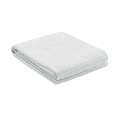 Picture of COTTON WAFLE BLANKET 350 GR & M² in White