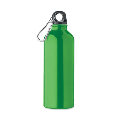Picture of RECYCLED ALUMINIUM METAL BOTTLE 500ML in Green.
