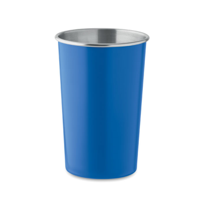 Picture of RECYCLED STAINLESS STEEL METAL CUP in Royal Blue