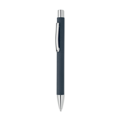 RECYCLED PAPER PUSH BALL PEN in Blue.