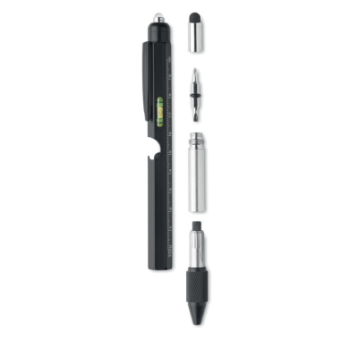 Picture of SPIRIT LEVEL PEN with Ruler in Black.