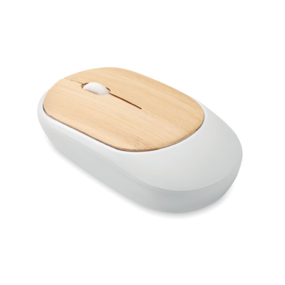 Picture of CORDLESS MOUSE in Bamboo in White.