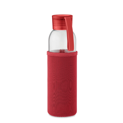 Picture of RECYCLED GLASS BOTTLE 500 ML in Red