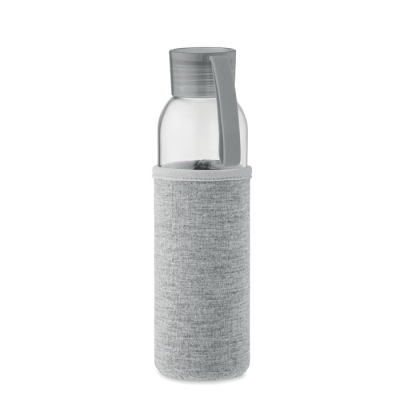 Picture of RECYCLED GLASS BOTTLE 500 ML in Grey.