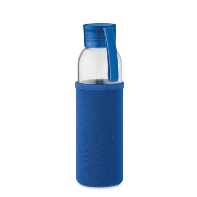 Picture of RECYCLED GLASS BOTTLE 500 ML in Blue.