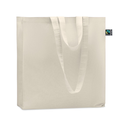 Picture of SHOPPER TOTE BAG FAIRTRADE in Beige.