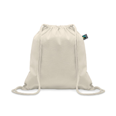 Picture of DRAWSTRING BAG FAIRTRADE in Beige