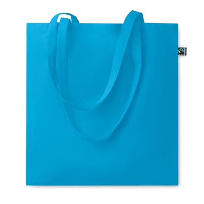 Picture of FAIRTRADE SHOPPING BAG 140G in Blue.