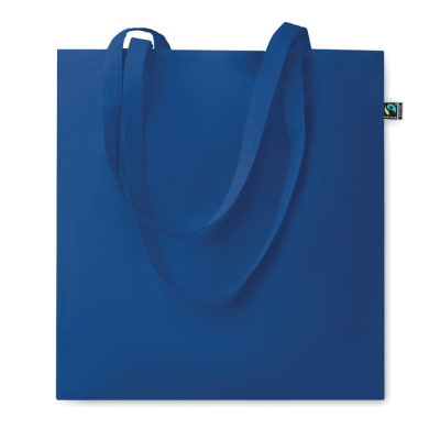 Picture of FAIRTRADE SHOPPING BAG 140G in Blue.