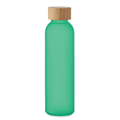 Picture of FROSTED GLASS BOTTLE 500ML in Green