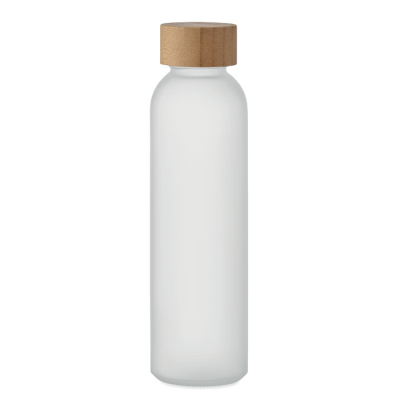 Picture of FROSTED GLASS BOTTLE 500ML in White.