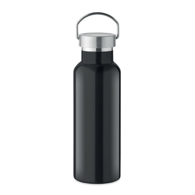 Picture of DOUBLE WALL BOTTLE 500 ML in Black.