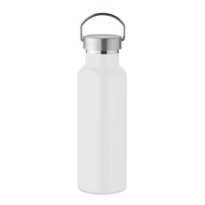 Picture of DOUBLE WALL BOTTLE 500 ML in White.