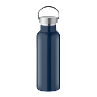 Picture of DOUBLE WALL BOTTLE 500 ML in Blue.