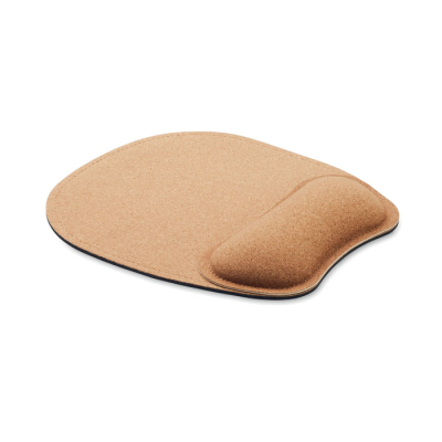 Picture of ERGONOMIC CORK MOUSEMAT in Brown