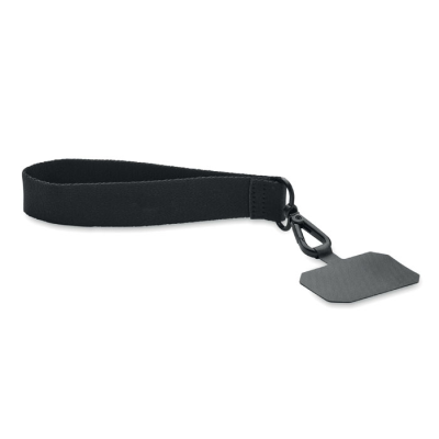 Picture of POLYESTER PHONE WRIST STRAP in Black