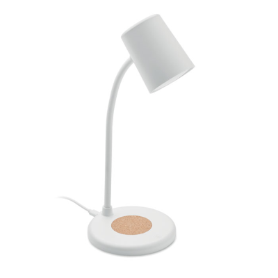 Picture of CORDLESS CHARGER, LAMP SPEAKER in White.