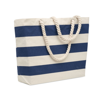 Picture of COTTON BEACH BAG 220 GR & M² in Blue.