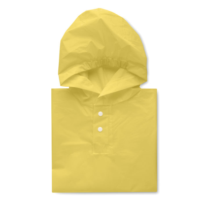 Picture of PEVA KID RAINCOAT with Hood in Yellow.