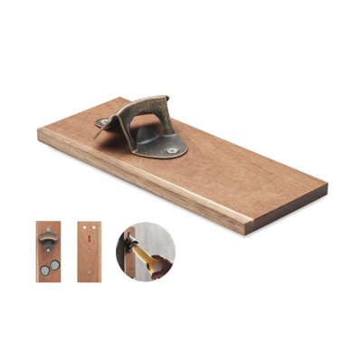 Picture of WALL MOUNTED BOTTLE OPENER in Brown.