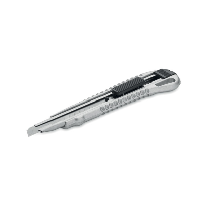 Picture of ALUMINIUM METAL RETRACTABLE KNIFE in Silver