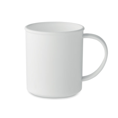 Picture of REUSABLE MUG 300 ML in White.