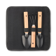 Picture of 3 GARDEN TOOLS in RPET Pouch in Black