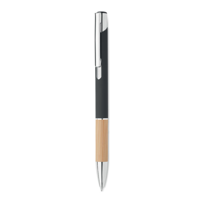 Picture of PUSH BUTTON ALUMINIUM METAL PEN in Black