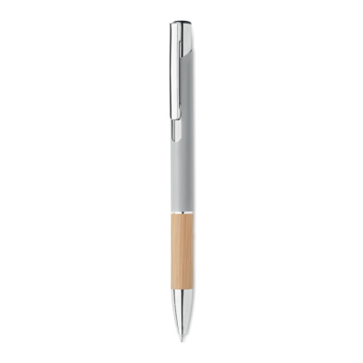 Picture of PUSH BUTTON ALUMINIUM METAL PEN in Silver