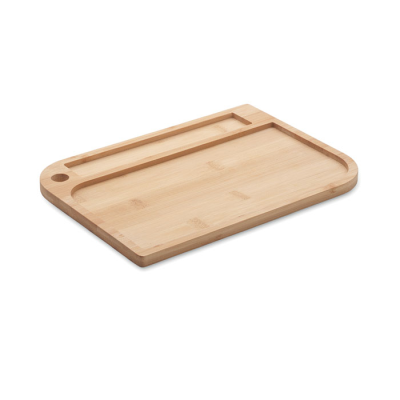 Picture of MEAL PLATE in Bamboo in Brown.