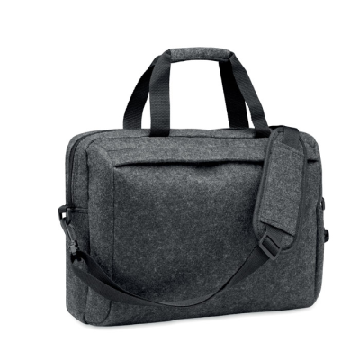 Picture of 15 INCH RPET FELT LAPTOP BAG in Grey.