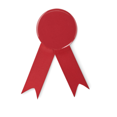 Picture of RIBBON STYLE BADGE PIN in Red