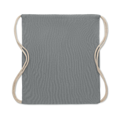 Picture of RECYCLED 140 GR & M² COTTON BAG in Grey.