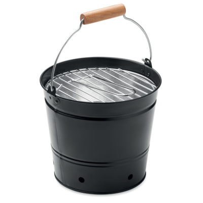 Picture of PORTABLE BUCKET BARBECUE in Black.