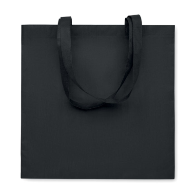 Picture of RPET NON-WOVEN SHOPPER TOTE BAG in Black.