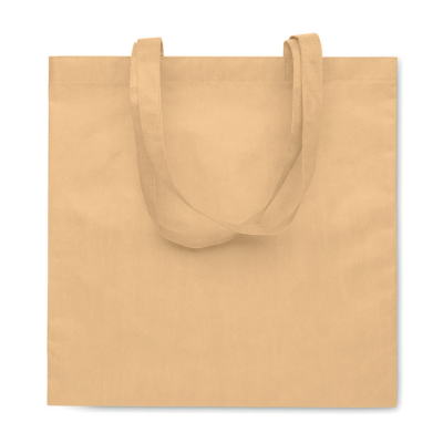 RPET NON-WOVEN SHOPPER TOTE BAG in White.