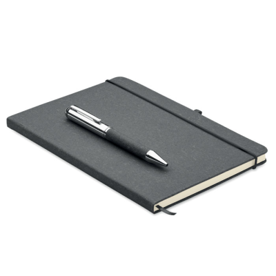 Picture of BONDED LEATHER NOTE BOOK SET in Black