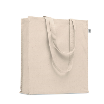 Picture of ORGANIC COTTON SHOPPER TOTE BAG in Brown.