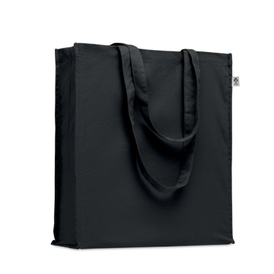 Picture of ORGANIC COTTON SHOPPER TOTE BAG in Black