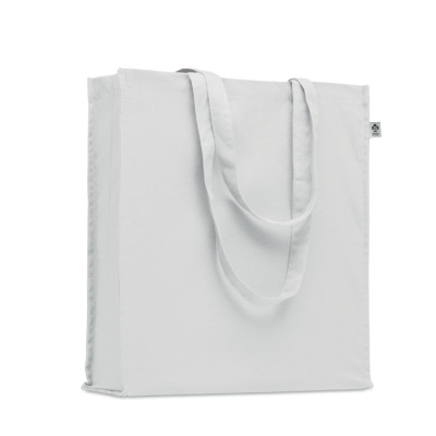 Picture of ORGANIC COTTON SHOPPER TOTE BAG in White.