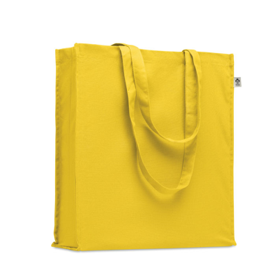 Picture of ORGANIC COTTON SHOPPER TOTE BAG in Yellow.